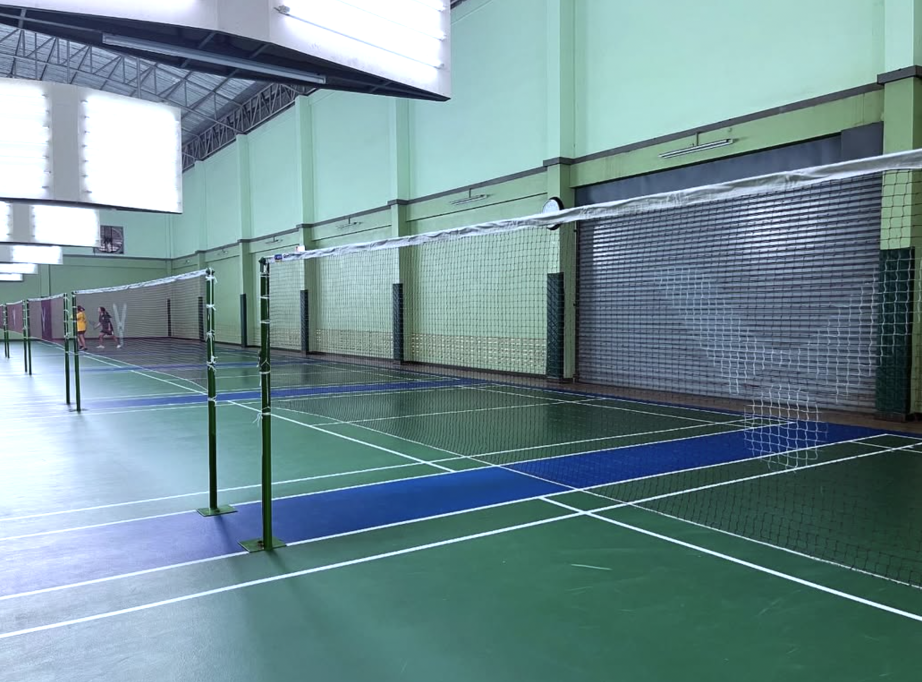 Indoor badminton courts